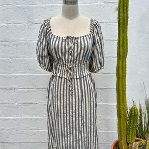 Striped Cotton Blue and White Women's Dress - Universal Thread